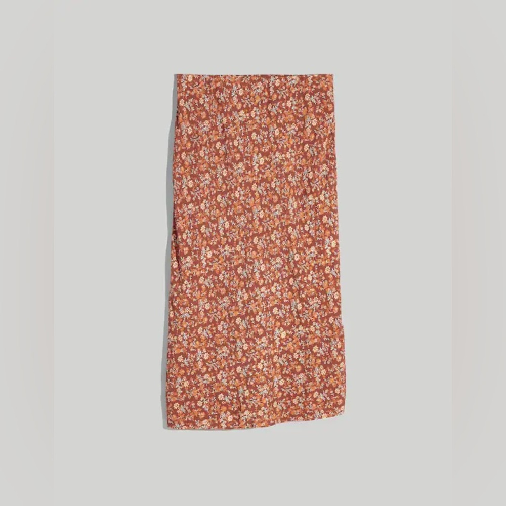 Madewell Midi Slip Skirt in Awakened Blooms